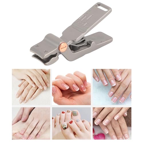 Fingernail Clipper, Portable Stainless Steel Nail Clipper Large Open Nail Cutter Keychain Fingernail Toenails Care for Traveling (Blue) - color: Blue