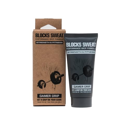 Gamer Grip Strength & Fitness Cream for Sweaty Hands -Chalk-Free Liquid Formula Grip Cream for Weightlifting, Climbing, Golf, Gymnastics Grips & Pole, Sweat Control for Instant Dry Hands, Made in USA