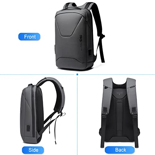 FANDARE Anti-Theft Backpack Business Daypacks fits 15.6 Inch Laptop Travel Large Backpack with USB Charging Port Waterproof Computer Bag Bookbag for Women Men Notebook Grey - color: Grey