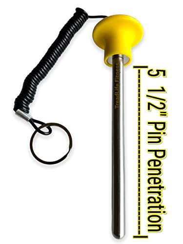 TreadLife Fitness Universal Weight Stack Pin for Commercial Gym or Home Gym | Heavy Duty Pin Insert | Health Club Grade Steel - style: Yellow