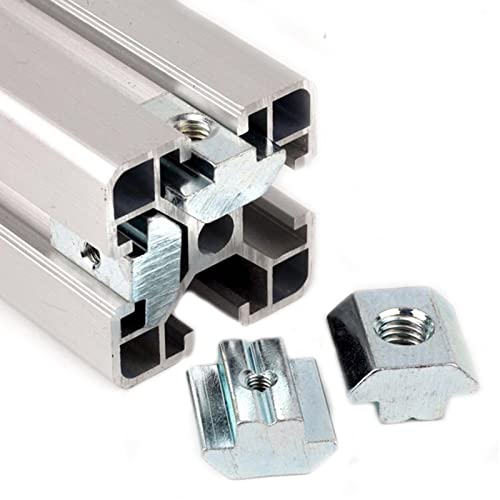 30Pcs 3030 Series T Sliding Nuts Hammer Nut Block Square Nuts M5 T Nuts for 3030 Aluminum Extrusion Profiles T Slot 8mm，for CNC Router Build Rail 3D Printer (m5)