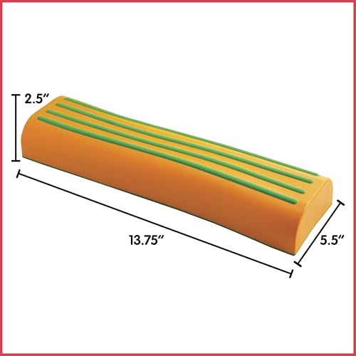 edxeducation Step-a-Trail | Logs | 3 Balance Beams | Ages 18m+ | Sturdy Plastic Obstacle Course for Kids | Indoor Outdoor Toys for Toddlers | Orange - style: Logs