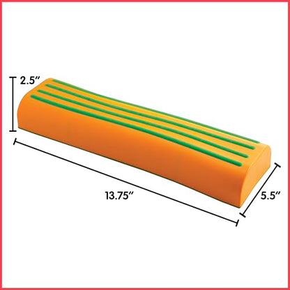 edxeducation Step-a-Trail | Logs | 3 Balance Beams | Ages 18m+ | Sturdy Plastic Obstacle Course for Kids | Indoor Outdoor Toys for Toddlers | Orange - style: Logs