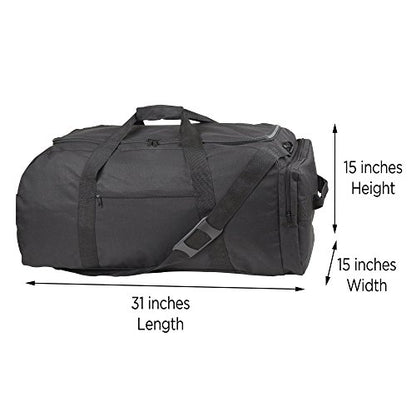 Dalix Extra Large Duffle Bag Outdoors Sports Duffel Bag (Turns Into Backpack)