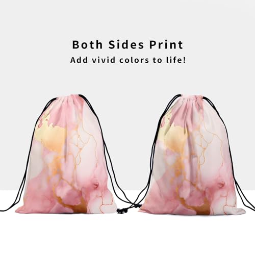 Gymnastics Grip Bag for Gymnasts Gymnastic Drawstring Bag Gym Athlete Bag - color: Pink Marble With Gold Stripes, size: 9.25" x 12" (Pack of 1)