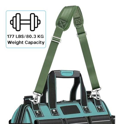 Shoulder Strap for Bag Universal Replacement 58"/67" Fixed Padded Adjustable Buckle Heavy Duty Shoulder Strap - color: Green, size: 58"