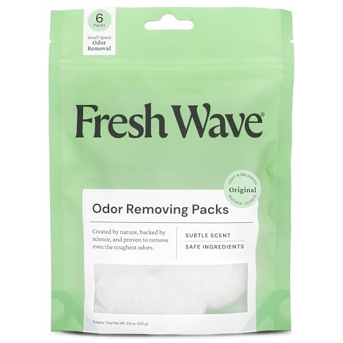 Fresh Wave Odor Eliminating & Deodorizing Packs, Bag of 6 - Safer Odor Relief for Small Spaces, Natural Plant-Based Odor Eliminator, Odor Absorbers for Home - size: 6 Count (Pack of 1)