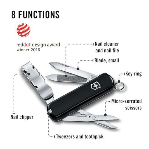 Victorinox 0.6463.T2 Folding Pocket Knife Nail Clip 580 - color: Black