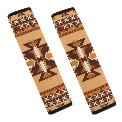 2 Pack Native American Southwestern Boho Aztec Seat Belt Shoulder Pad Universal Soft and Comfortable Seat Belt Covers Cushion for Kids, Most Cars, Comfortable Driving - color: Pattern 895