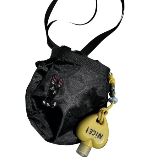 Rock Climbing Chalk Bag Plush Lining Drawstring Opening Multifunctional Storage Pouch Portable Gear Waterproof Fabric Suitable for Home Gym Outdoor