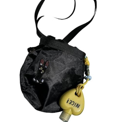 Rock Climbing Chalk Bag Multifunctional Portable Drawstring Storage Pouch