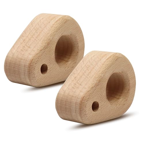 Climbing Hangboard - Rock Climbing Finger Trainer, Wooden Hangboard Fingerboard for Grip Strength, Lightweight Portable Grip Board for Beginners & Professionals, 2pcs - size: 2 pcs