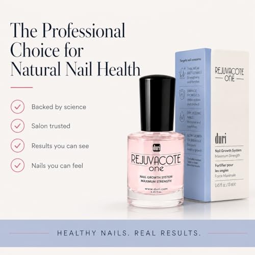 Duri Rejuvacote 1 Nail Growth System - Maximum Strength Nail Strengthener for Damaged Nails from Gel, Acrylic Manicure | Grow Long Natural Fingernails Fast - Rejuvacare Nail Hardener - 0.45 fl. oz. - color: Rejuvacote 1 Original Maximum Strength Nail Grow