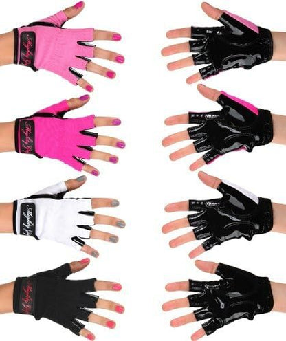 Mighty Grip Pole Dancing Gloves with Tack Strips for Gripping The Pole (1 Pair) - color: Black, size: Medium