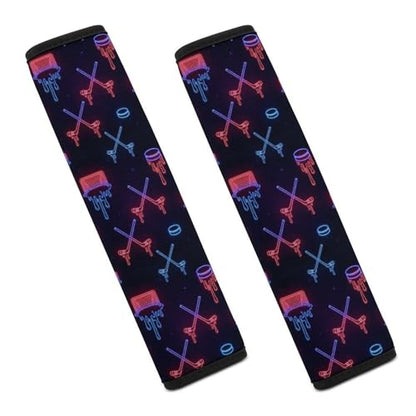 Universal Soft and Comfortable Neon Hockey Drip Seat Belt Cover for Kids, Most Cars, 2 Piece Seat Belt Covers Cushion Shock Absorption - color: Pattern 293