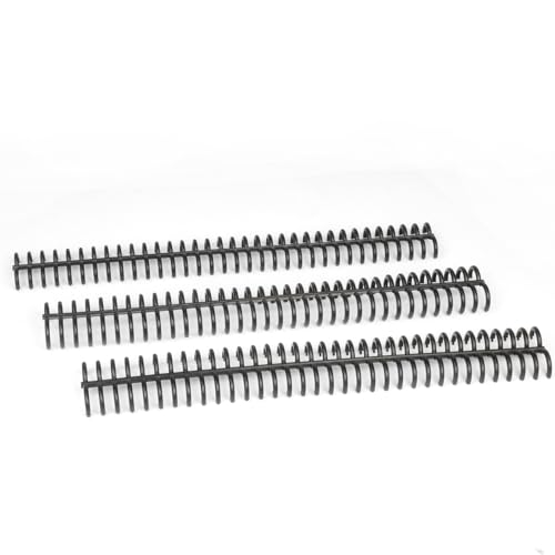 Rayson PROC1530BK Click Binding Spines, 3:1 Pitch, 120 Sheets Binding Capacity, 3/5" Diameter, Black, 30/Box - color: Black