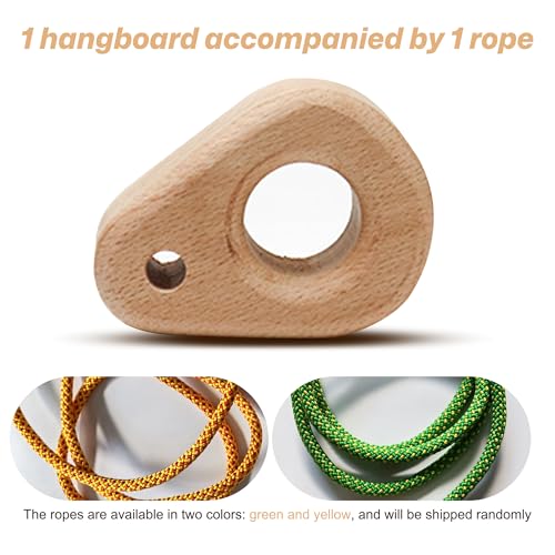 Climbing Hangboard - Rock Climbing Finger Trainer, Wooden Hangboard Fingerboard for Grip Strength, Lightweight Portable Grip Board for Beginners & Professionals, 1pc - size: 1 pc