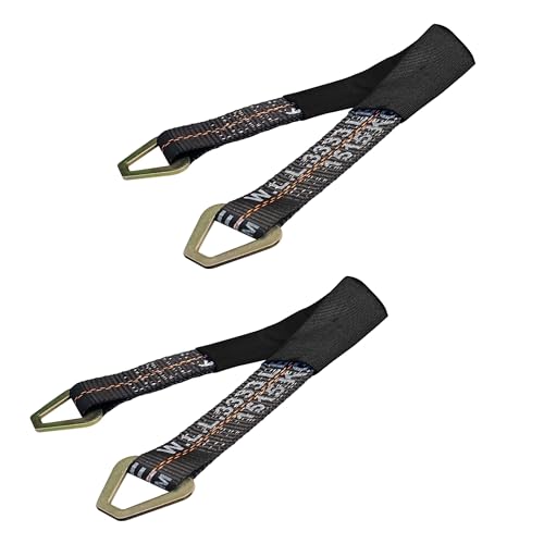 Mega Cargo Control 2 Pack 60 Inch Black Axle Straps - color: Black, size: 60"