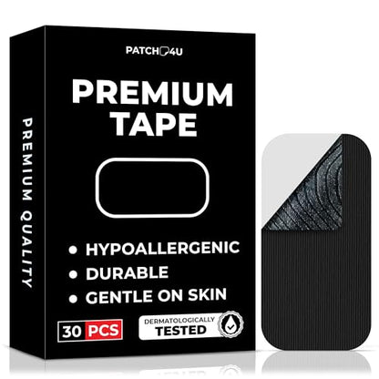 PATCH4U Premium Tape (30 Pack) - Pain Free Removal, Hypoallergenic | Latex Free & Gentle On Skin, Packaging May Vary, Skin Friendly Adhesive Cotton Tape