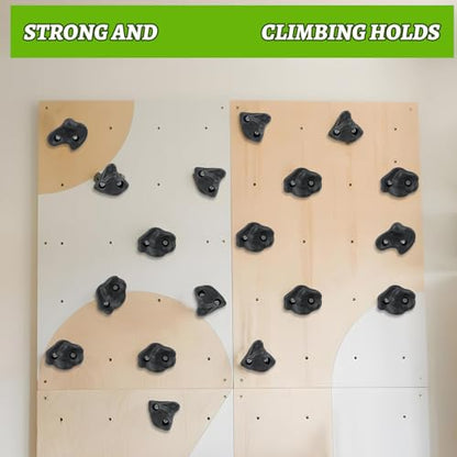 12Pcs Rock Climbing Wall Holds Set with Textured Grip Climbing Stone for Backyard Playgrounds Rock Wall - color: Purple