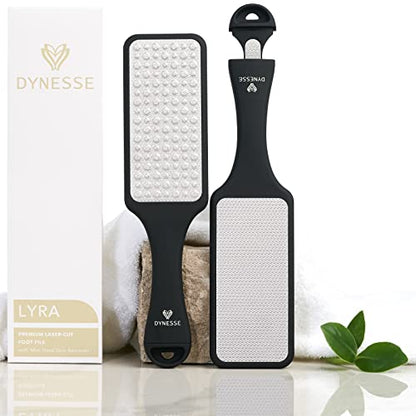 Foot File. Best Premium Pedicure Foot Rasp and Callus Remover. 3-in-1 Tool. Removes Hard Skin. No Risk of Injury. Stainless Steel. Ergonomic Handle. Washable. Works on Both Wet and Dry Feet.