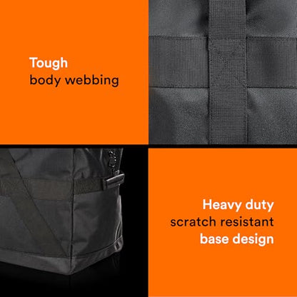 Fitdom 123L 42" Heavy Duty Extra Large Duffle | Upgrade Zipper, Durable and Water Resistant, Camping Bag, Travel Storage, Tent Storage, Sports Equipment Bag, Coaches