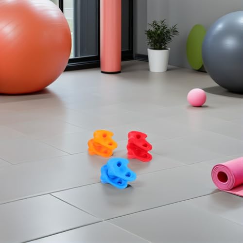 LIOOBO 6pcs Rock Climbing Holds Set Indoor Wall Climbing Grips Thick Sturdy for Playground and Home Climber Attachments