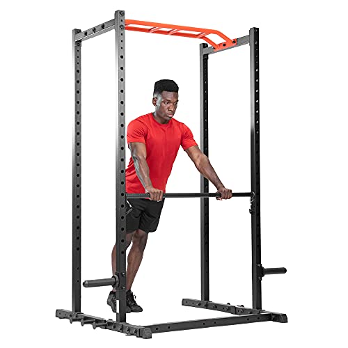 Sunny Health & Fitness Power Cage Squat Rack Attachments for Home Gym | Strength Training, Expanded Workout Variety, Durable Construction, Secure Fit, Quick Installation, Versatile Exercise Support - style: Pull Up Bar