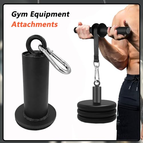 LOOEEL Weight Loading Pin with Heavy-Duty Hook and Loop,Suitable for Gym Equipment Such as 2-inch Olympic Weight Plates,Rope Pulley Systems,and LAT Pull Down Training.