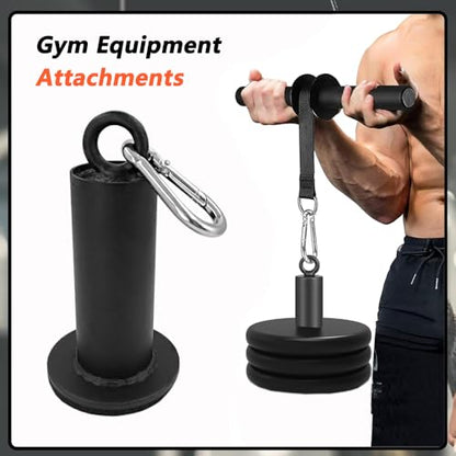 LOOEEL Weight Loading Pin with Heavy-Duty Hook and Loop,Suitable for Gym Equipment Such as 2-inch Olympic Weight Plates,Rope Pulley Systems,and LAT Pull Down Training.