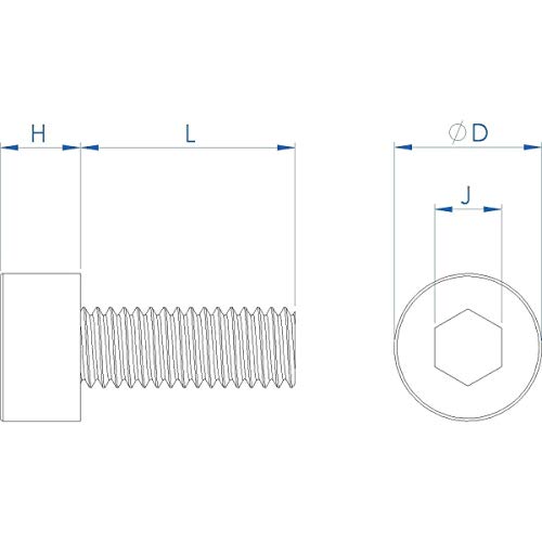 (30 pcs) M6-1.0x8mm Stainless Steel Socket Head Cap Screws,by FullerKreg - size: M6-1.0 x 8MM