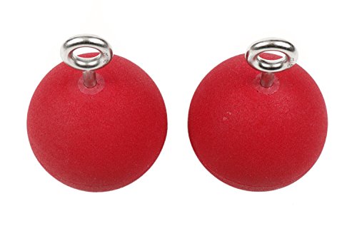 Atomik Rock Climbing Holds 4.5 inch Large Hanging Ninja Balls in Red for Grip and Strength Training as Seen on American Ninja Warrior