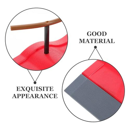 Fingerboard Obstacles Mini Skateboards Smooth Surface Plastic Skate Park Accessories with Fingerboard Wheels and Complete Tool Kit(A1) - color: A1