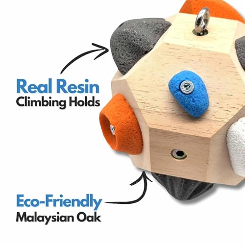 Handcrafted Boulder Blocks,Build Strength and Precision,Finger Training Tool for Climbers,Boulder Ball 3D Climbing Ball Rock Climbing Training Balls, Train Hand Strength, Gifts for Rock Climbers