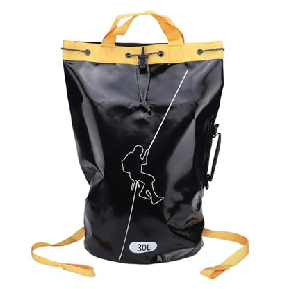 Rope Backpack, Rock Climbing Gear Bag with Drainage Holes & Internal Hangers for Outdoor Rescue & Canyoneering (30L)