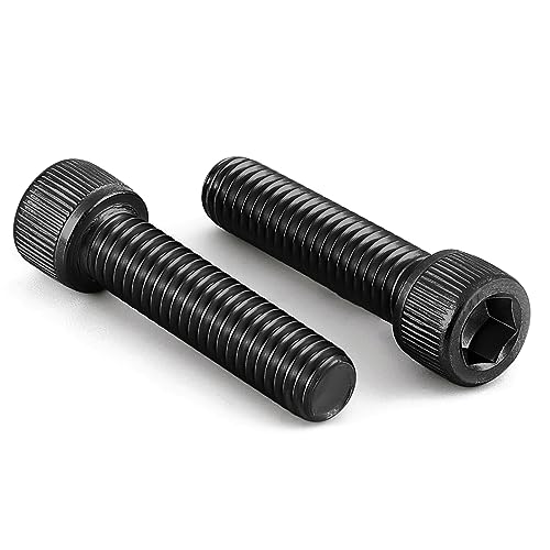 5/16-18 x 1-1/4" Socket Head Cap Screws Cap Bolts, 12.9 Grade Alloy Steel Black Oxide, Allen Hex Drive, UNC Coarse Thread Fully Threaded, 10 PCS - size: 5/16-18 x 1-1/4"
