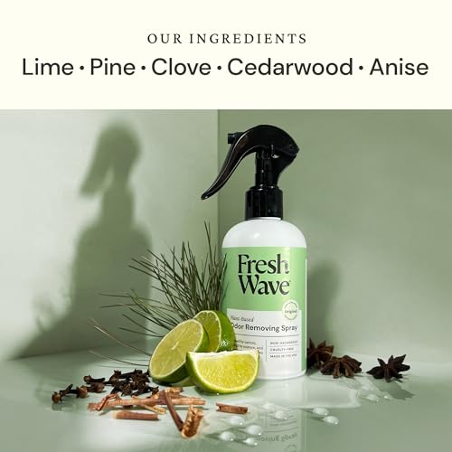 Fresh Wave Original Room and Fabric Air Freshener Spray, 8 oz | Plant-based formula, Pet-safe and people-safe, Fabric and room deodorizer , For upholstery, carpets, shoes, and pet bedding - size: 8 Fl Oz (Pack of 1)