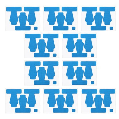 Precut Kinesiology Tape for Thumb, 30 PCS Self Adhesive Thumb Protecting Tape Big Toe Straps, Elastic Athletic Tapes, Breathable Latex-Free Tapes Finger Toe Patches for Joints Muscle Support (Blue) - color: Blue