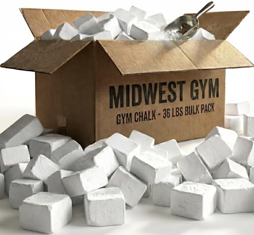 Taiwanese Gym Chalk – Premium Magnesium Carbonate Blocks for Weightlifting, Rock Climbing & Gymnastics – High-Grip Hand Chalk – Available in 1 lb, 24 lbs, or 36 lbs - size: 36 Pack