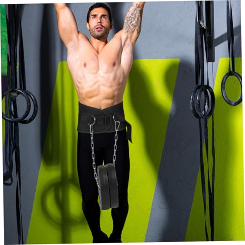 BESTonZON 1pc Adjustable Weighted Dip Belt Heavy-duty Chain for Strength Training Muscle Toning and Physical Fitness Support for Dips and Chin-ups