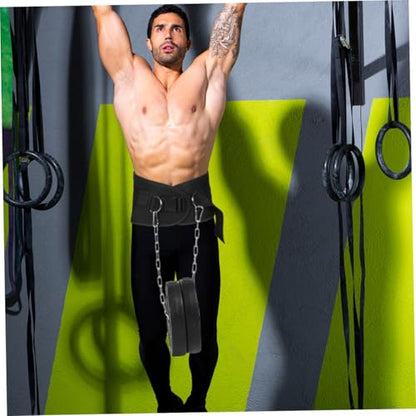 BESTonZON 1pc Adjustable Weighted Dip Belt Heavy-duty Chain for Strength Training Muscle Toning and Physical Fitness Support for Dips and Chin-ups