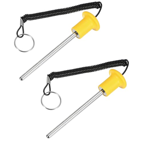 Gym Pin Weight Stack Pin Strength Training Lifting Equipment Replacement with Pull Rope Fitting for Home Gym - color: Yellow, size: 0.3 x 4.9 Inch