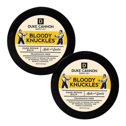 Duke Cannon Bloody Knuckles Hand Repair Balm, 5 oz (Pack of 2), Unscented | Heavy-duty hand repair balm deeply moisturizes dry, cracked hands without leaving a greasy residue. - size: 5 Ounce (Pack of 2)