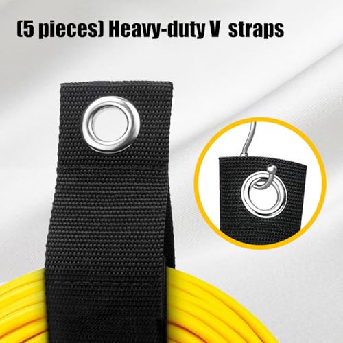 Fastening Strap Adventure Gear Fastener Suitable for Camping with Strong Nylon Texture and Easy Setups for Camping Securing During Hiking with Adjustable Hook - color: 50x508mm