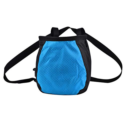 RiToEasysports Climbing Chalk Bag, Adjustable Waistband with Buckle, Soft Velvet Interior Prevents Leakage, Tear Polyester Material, for Outdoor Rock Climbing and Gym Training
