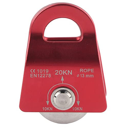 Metal Climbing Pulley Side Swing for Rock Climbing RED 2000KG