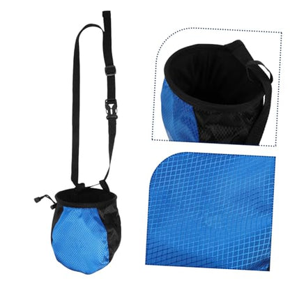 Abaodam Chalk Bag for Climbing Storage for Bouldering Weightlifting Wear-Resistant Design for Gymnastics and Outdoor Training Blue-Black Combination