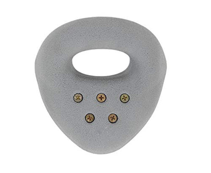 Atomik Rock Climbing Holds Large Screw-On Ring Jug in Gray
