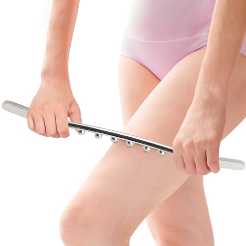 ONUEMP Stainless Steel Gua Sha Stick, Lymphatic Drainage Massager Cellulite Remover, Pressure Point Muscle Scraper Tool, Maderoterapia Kit for Body Sculpting, Fascia Massage, Myofascial Release - size: Fascia Stick