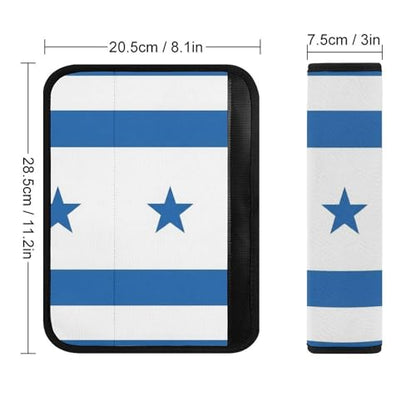 2 Pack Honduras Flag Seat Belt Shoulder Pad Breathable Shoulder Harness Cover for Child, All Vehicles, Neck and Shoulder Support - color: Pattern 14